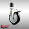 Service Caster 5 Inch 316SS Black Poly Swivel 1-3/4 Inch Expanding Stem Caster Lock Brake SCC SCC-SS316TTLEX20S514-PPUB-BLK-134 - alternate 2
